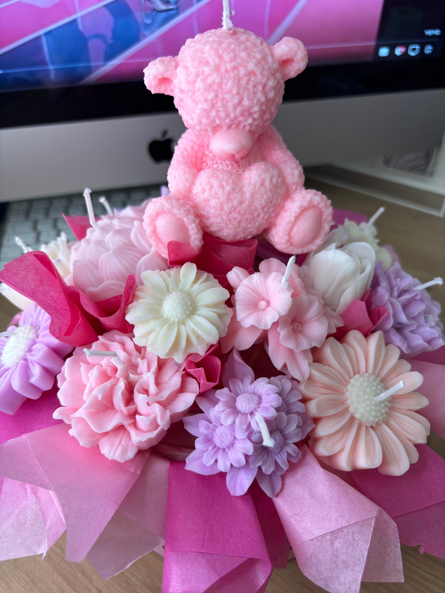 Blumenstrauss Bär Herz