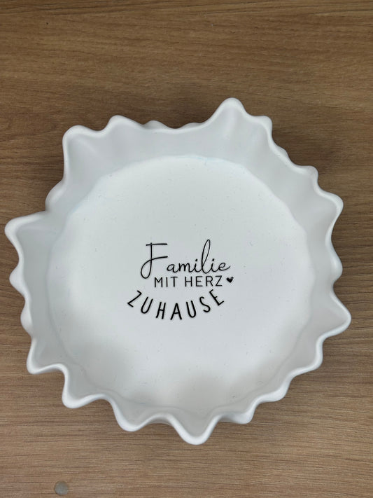 Schale Tropfen Weiss