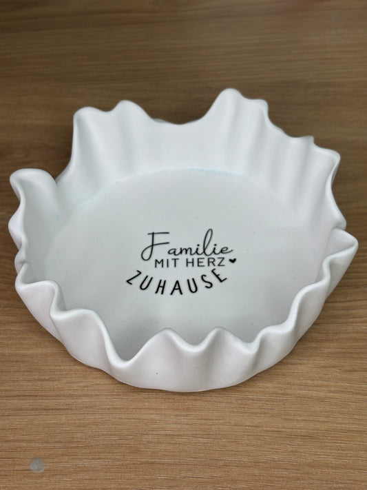 Schale Tropfen Weiss