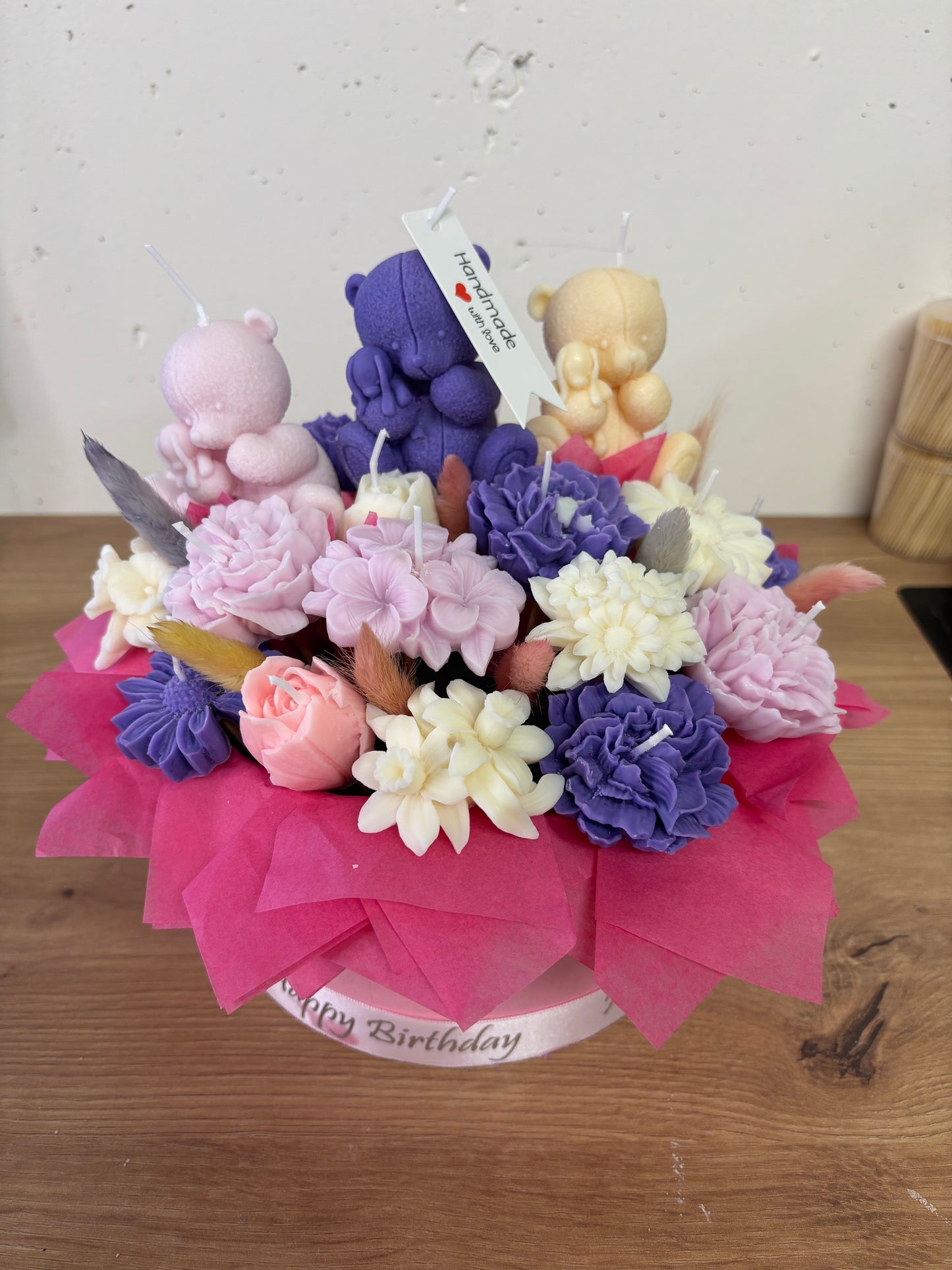 Blumenstrauss aus Kerzen